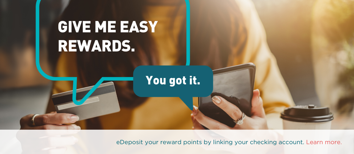 Thank you for using your debit card!  Redeeming your points is easy! Create an account today, browse the site and start redeeming your points for great gifts.
